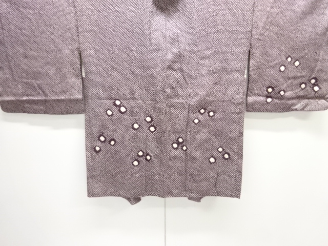 JAPANESE KIMONO / ANTIQUE HAORI / SILK / ALL SHIBORI / DOTS